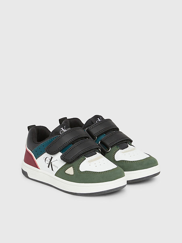 multicolor toddlers and kids velcro trainers for boys calvin klein jeans