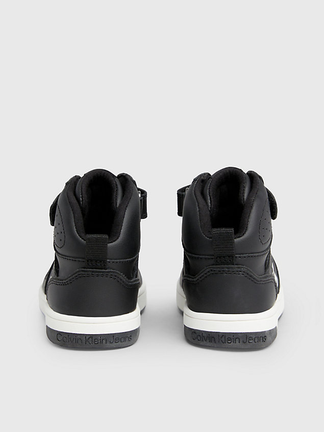 black toddlers and kids high-top trainers for boys calvin klein jeans