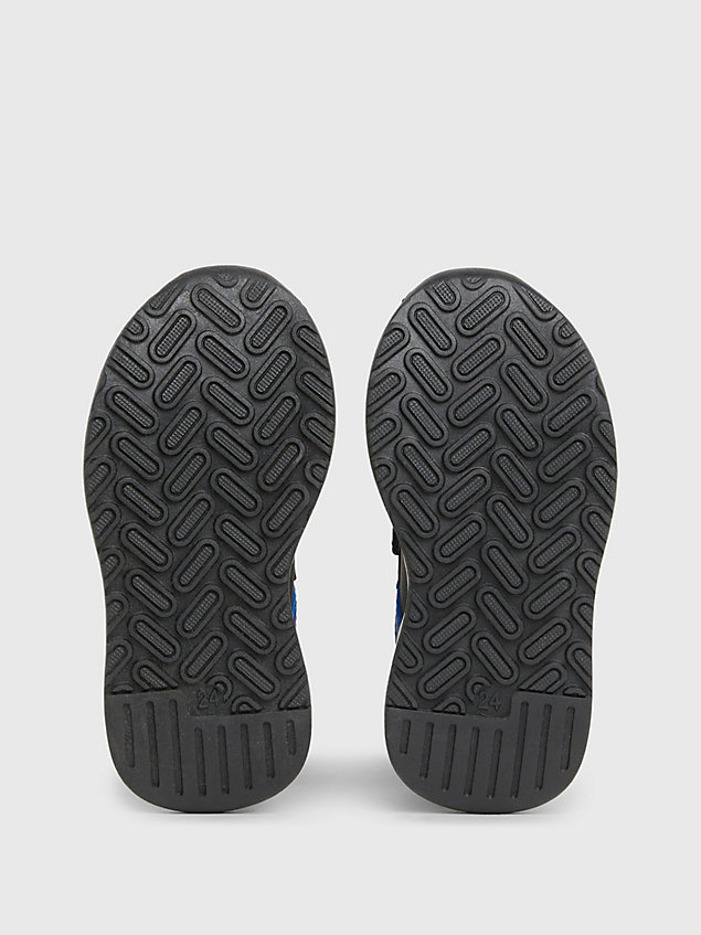 black sneakers mit klettverschluss für kleinkinder und kinder für jungen - calvin klein jeans