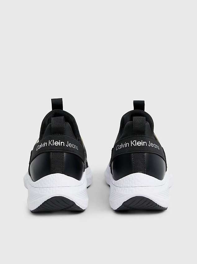 black kids pull-on trainers for kids unisex calvin klein jeans