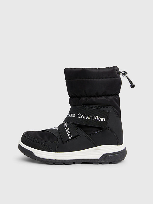 botas de nieve para niños black de kids unisex calvin klein jeans