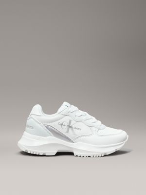 white kids trainers for girls calvin klein jeans