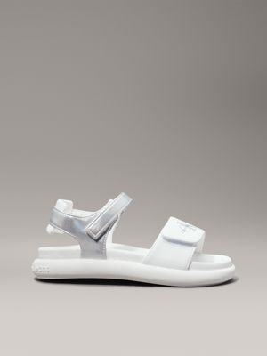 white kids and toddlers velcro sandals for girls calvin klein jeans