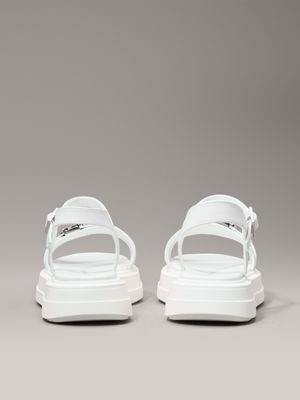 white kids platform sandals for girls calvin klein jeans