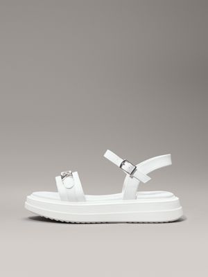 sandali platform bambino white da bambine calvin klein jeans