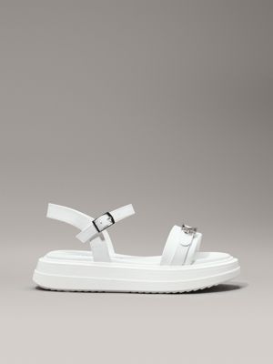 white kids platform sandals for girls calvin klein jeans