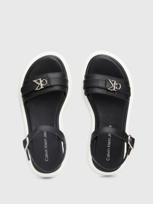 black kids platform sandals for girls calvin klein jeans