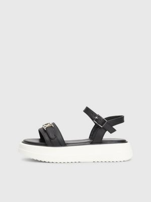 black kids platform sandals for girls calvin klein jeans