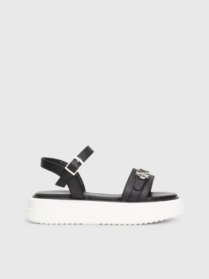 black kids platform sandals for girls calvin klein jeans