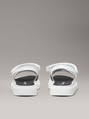 silver/white kids sandals for girls calvin klein jeans