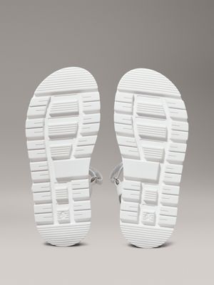 silver/white kids sandals for girls calvin klein jeans