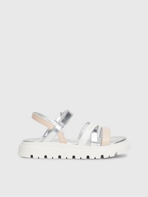 pink kids sandals for girls calvin klein jeans