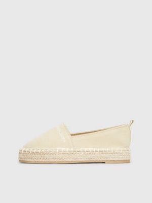 beige kids wedge espadrilles for girls calvin klein jeans