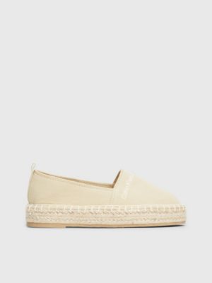 beige kids wedge espadrilles for girls calvin klein jeans