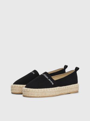 black kids wedge espadrilles for girls calvin klein jeans