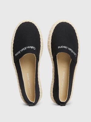 black wedge-espadrilles für kinder für mädchen - calvin klein jeans