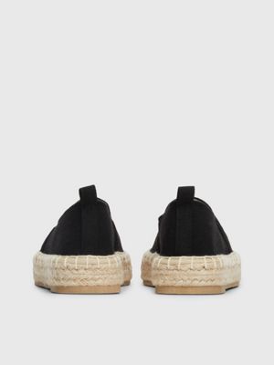 black wedge-espadrilles für kinder für mädchen - calvin klein jeans