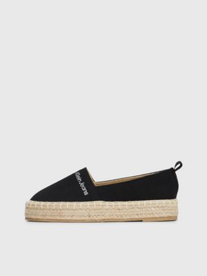 black wedge-espadrilles für kinder für mädchen - calvin klein jeans