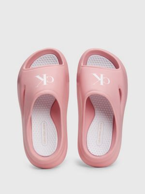 pink kids sliders for girls calvin klein jeans