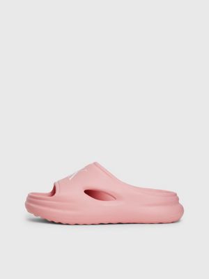 pink kids sliders for girls calvin klein jeans