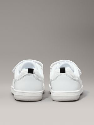 white kids and toddlers velcro trainers for kids gender inclusive calvin klein jeans