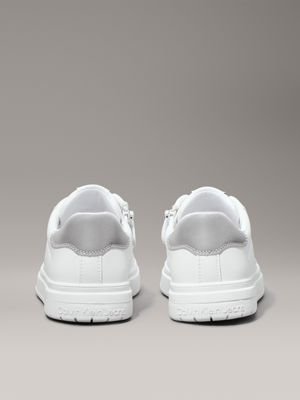 white / grey kids trainers for kids gender inclusive calvin klein jeans