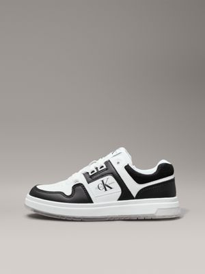 black/white kids trainers for kids gender inclusive calvin klein jeans