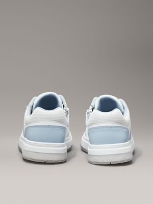 sky blue/white kids trainers for kids gender inclusive calvin klein jeans