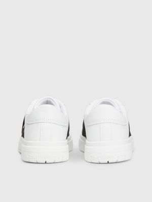 white / black kids slip-on trainers for kids gender inclusive calvin klein jeans