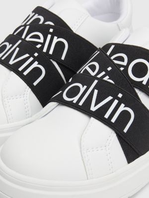 Calvin klein black and white trainers online