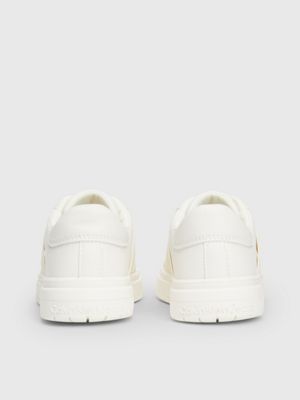 off white/beige kids slip-on trainers for kids gender inclusive calvin klein jeans