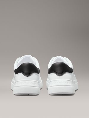 white / black kids trainers for kids gender inclusive calvin klein jeans