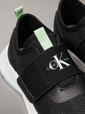 black kids and toddlers velcro trainers for kids gender inclusive calvin klein jeans