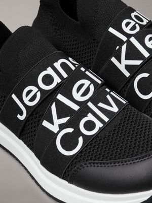 black kids slip-on sock trainers for kids gender inclusive calvin klein jeans