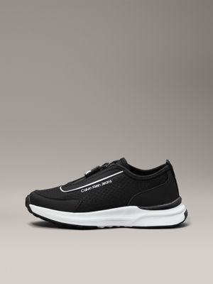 black kids zip trainers for kids gender inclusive calvin klein jeans