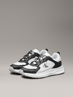 black/white kids trainers for kids gender inclusive calvin klein jeans