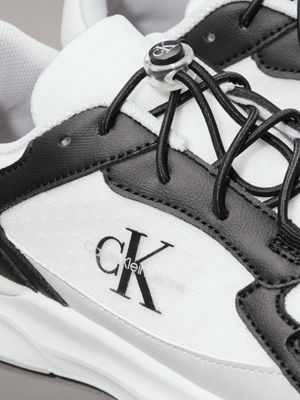 black/white kids trainers for kids gender inclusive calvin klein jeans