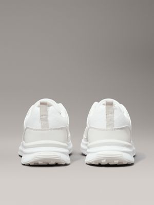 beige/white kids trainers for kids gender inclusive calvin klein jeans