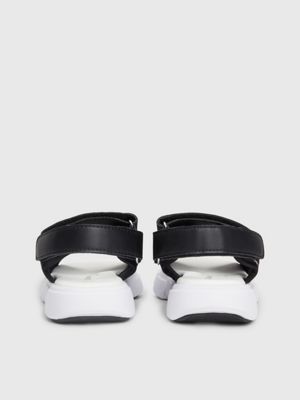 black kids logo sandals for boys calvin klein jeans