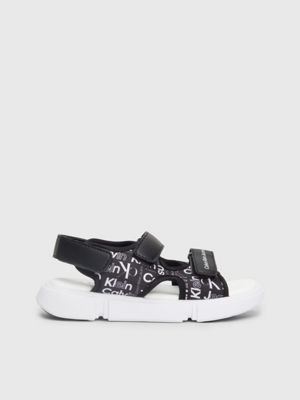 black kids logo sandals for boys calvin klein jeans