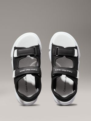 black kids velcro sandals for boys calvin klein jeans