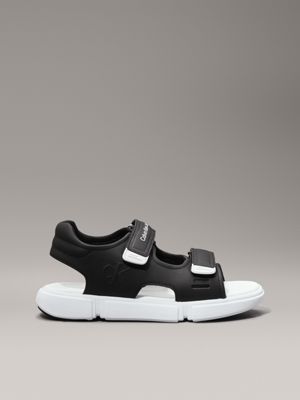 black kids velcro sandals for boys calvin klein jeans