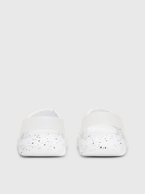 white kids and toddlers clog sandals for kids gender inclusive calvin klein jeans