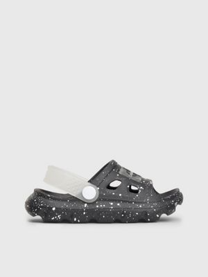 black kids and toddlers clog sandals for kids gender inclusive calvin klein jeans