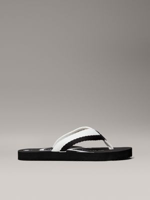 black kids flip flops for kids gender inclusive calvin klein jeans