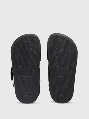 black/white kids and toddlers velcro sandals for kids gender inclusive calvin klein jeans