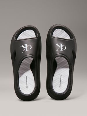 black kids sliders for kids gender inclusive calvin klein jeans