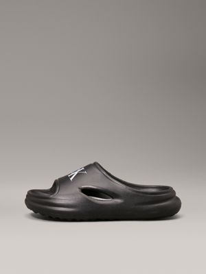 black kids sliders for kids gender inclusive calvin klein jeans