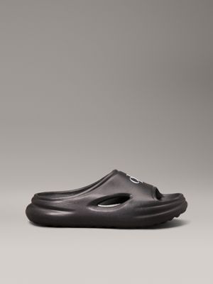 black kids sliders for kids gender inclusive calvin klein jeans