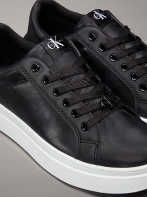 black kids satin trainers for girls calvin klein jeans